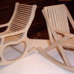 DIY rocking chair made of plywood