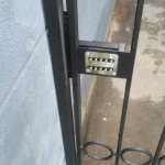 Mechanical combination gate lock for the front door