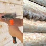 Before starting finishing work, it is tedious to caulk a log or timber frame
